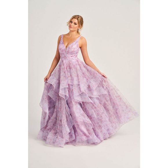 Purple Colette By Mon Cheri Size 6 A-line dress - Picture 1 of 2